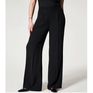 NWT SPANX pleated crepe trousers